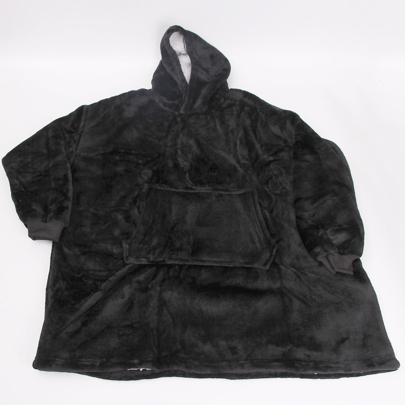 Men's And Women's Lazy Pullover Hooded Fleece Sweater Warm Hoodie