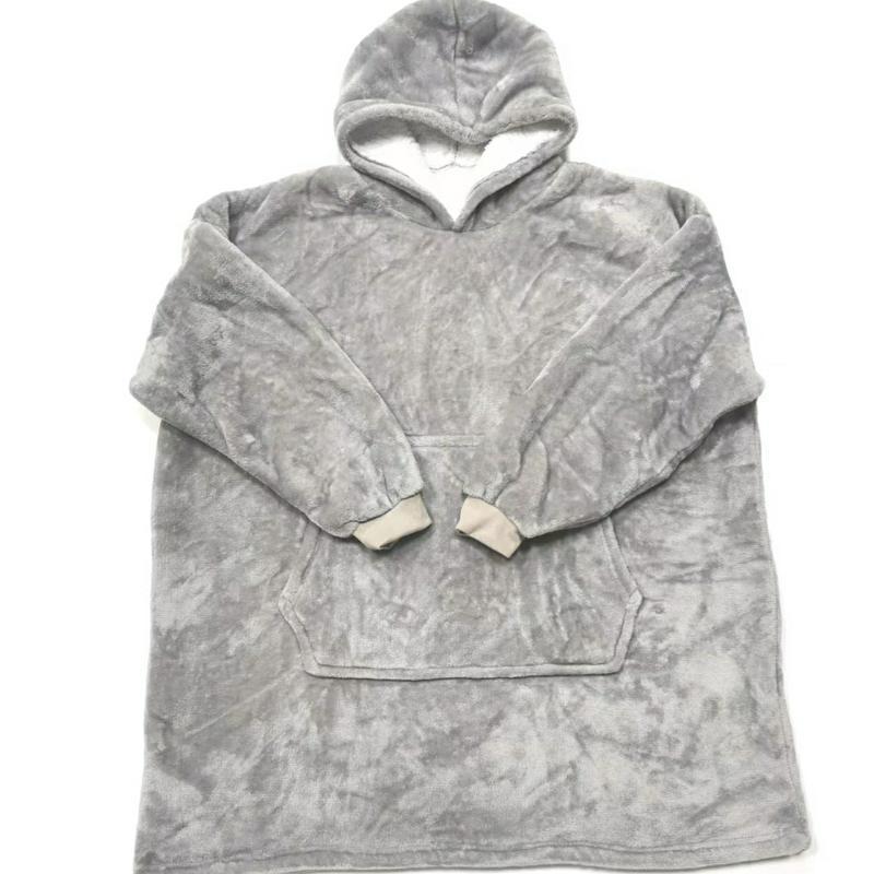 Men's And Women's Lazy Pullover Hooded Fleece Sweater Warm Hoodie