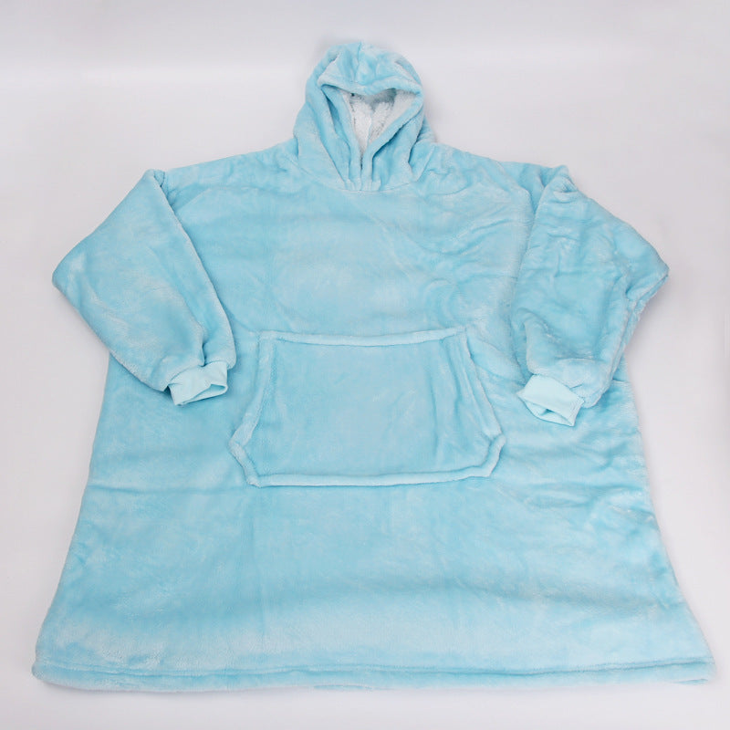 Men's And Women's Lazy Pullover Hooded Fleece Sweater Warm Hoodie