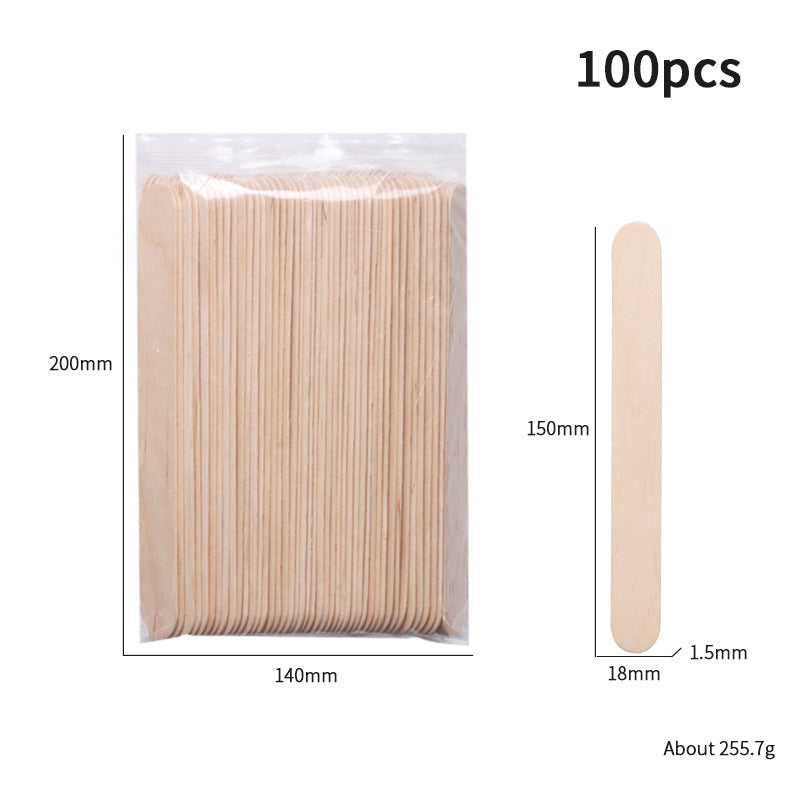Beauty Hair Removal Care Tool Disposable Wooden Sticks