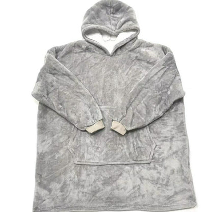 Men's And Women's Lazy Pullover Hooded Fleece Sweater Warm Hoodie
